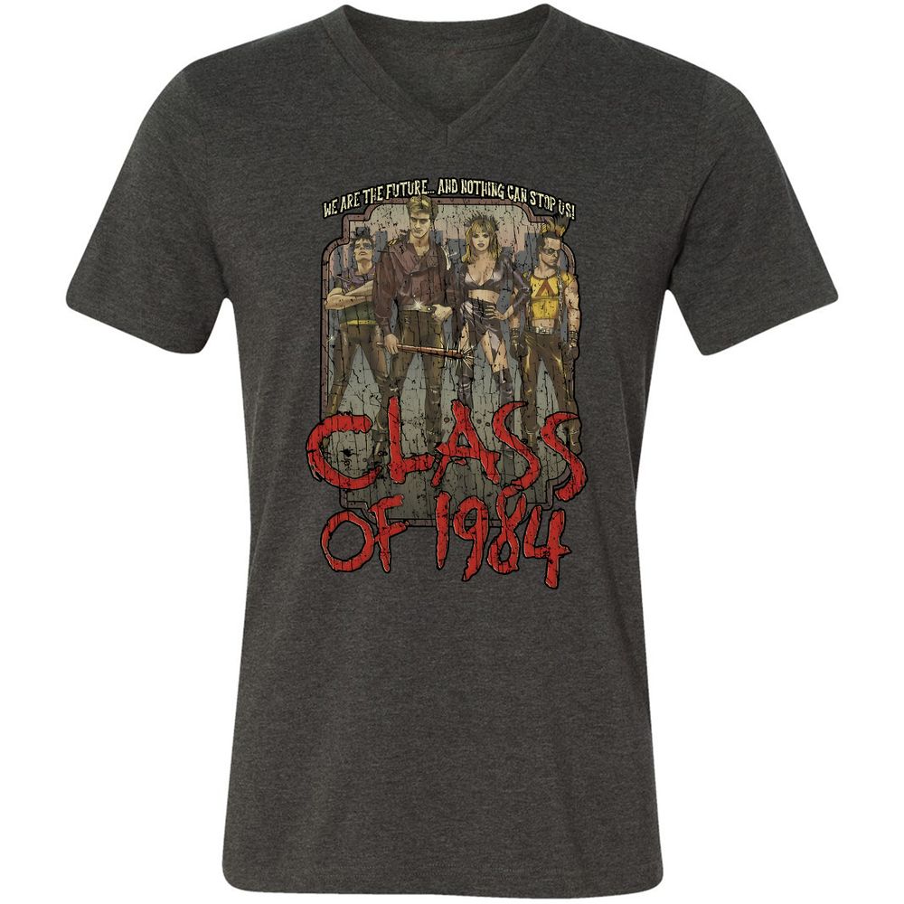 Unisex V-Neck T-Shirt - B639CDA3 - Dark Grey Heather - 8