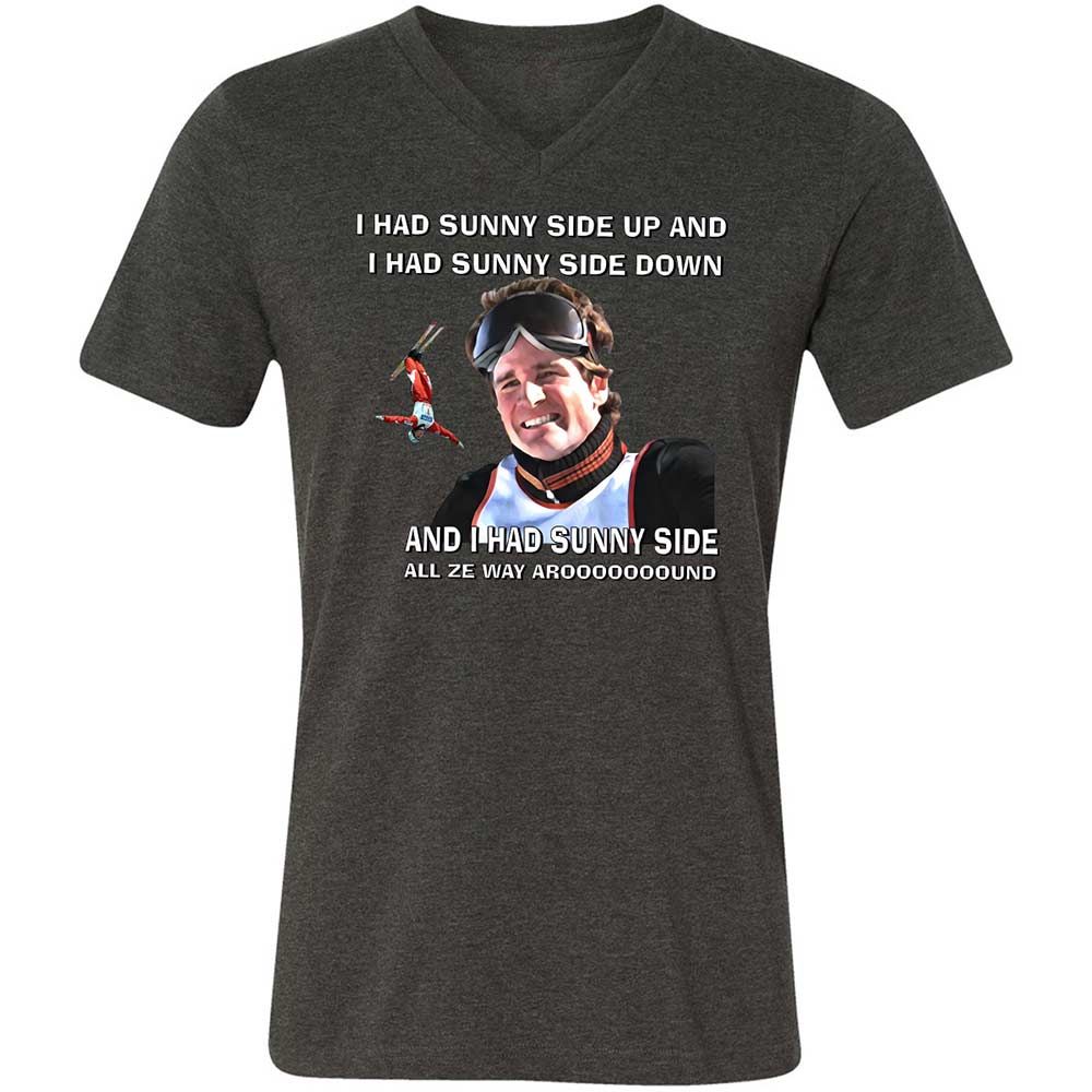 Unisex V-Neck T-Shirt - 3X3Y954S - Dark Grey Heather - 8