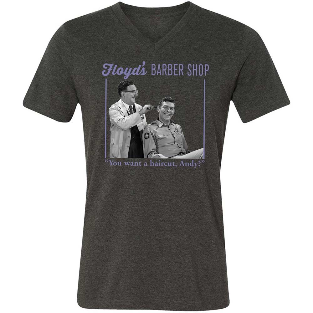 Unisex V-Neck T-Shirt - 7GGXYFWT - Dark Grey Heather - 8