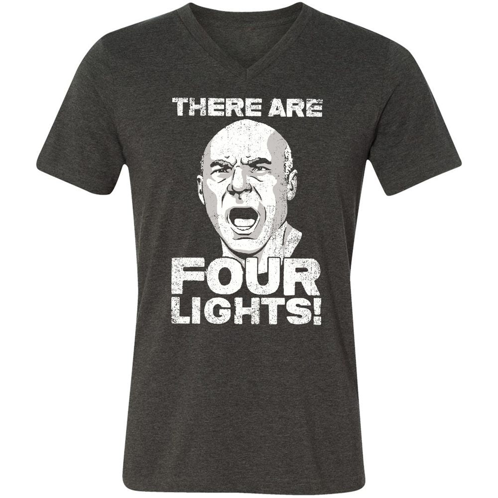 Unisex V-Neck T-Shirt - UJB6M7B7 - Dark Grey Heather - 8