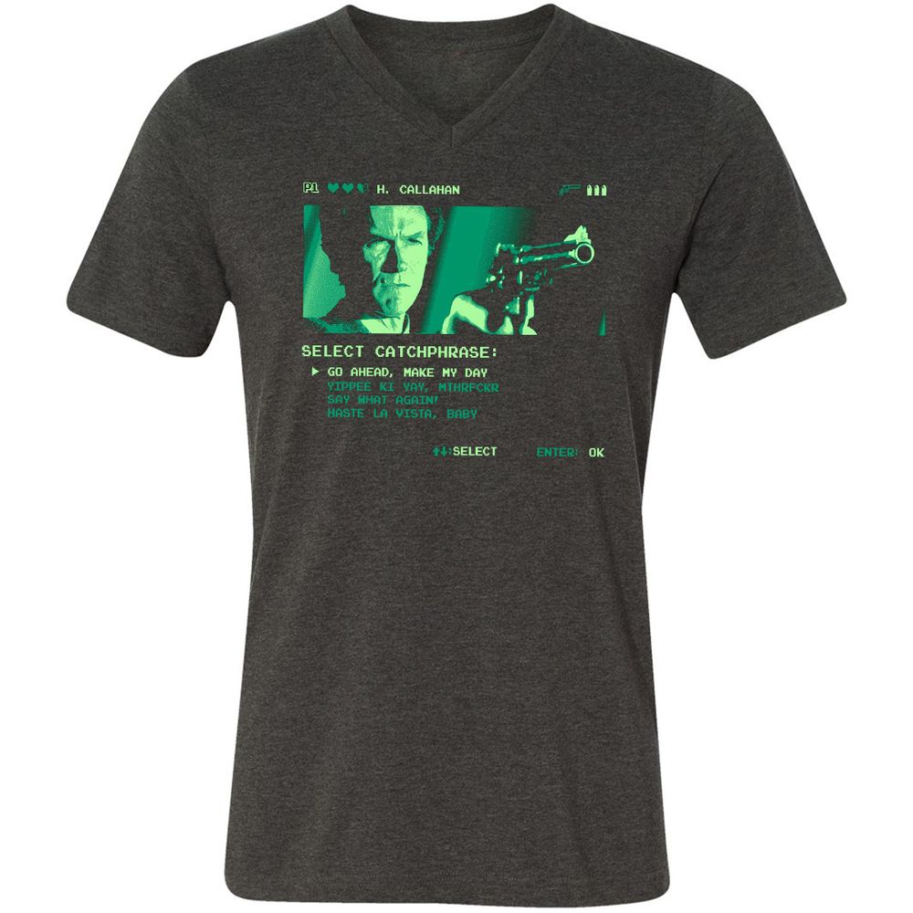 Unisex V-Neck T-Shirt - Z3Z1UNWH - Dark Grey Heather - 8