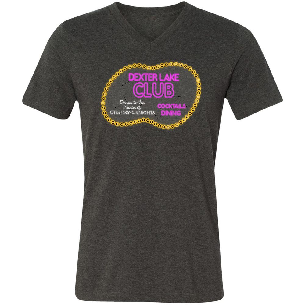 Unisex V-Neck T-Shirt - 7A43X13W - Dark Grey Heather - 8