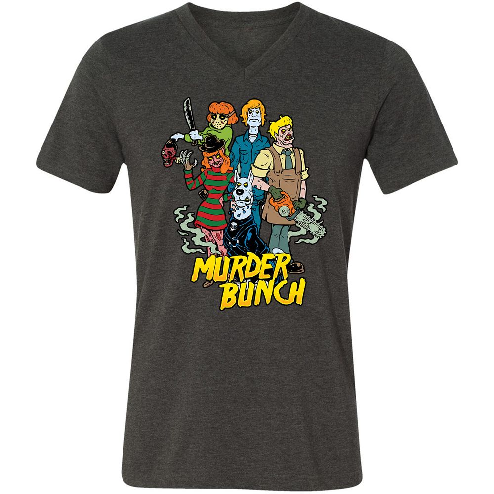 Unisex V-Neck T-Shirt - XA9ZAFZL - Dark Grey Heather - 8