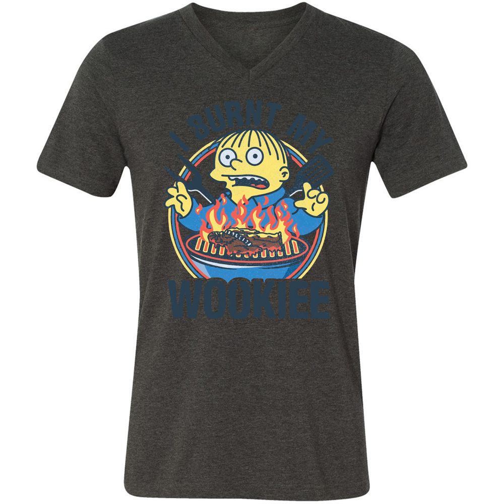 Unisex V-Neck T-Shirt - ZXZYFEE9 - Dark Grey Heather - 8