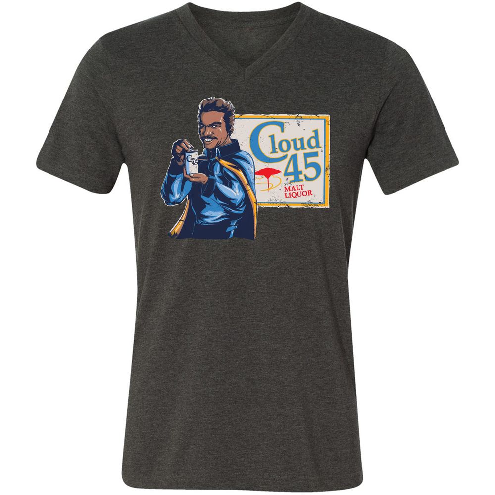 Unisex V-Neck T-Shirt - BLYJPUN9 - Dark Grey Heather - 8