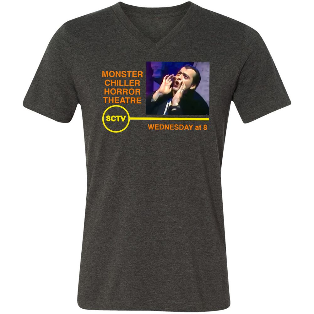 Unisex V-Neck T-Shirt - SV6U6C2U - Dark Grey Heather - 8