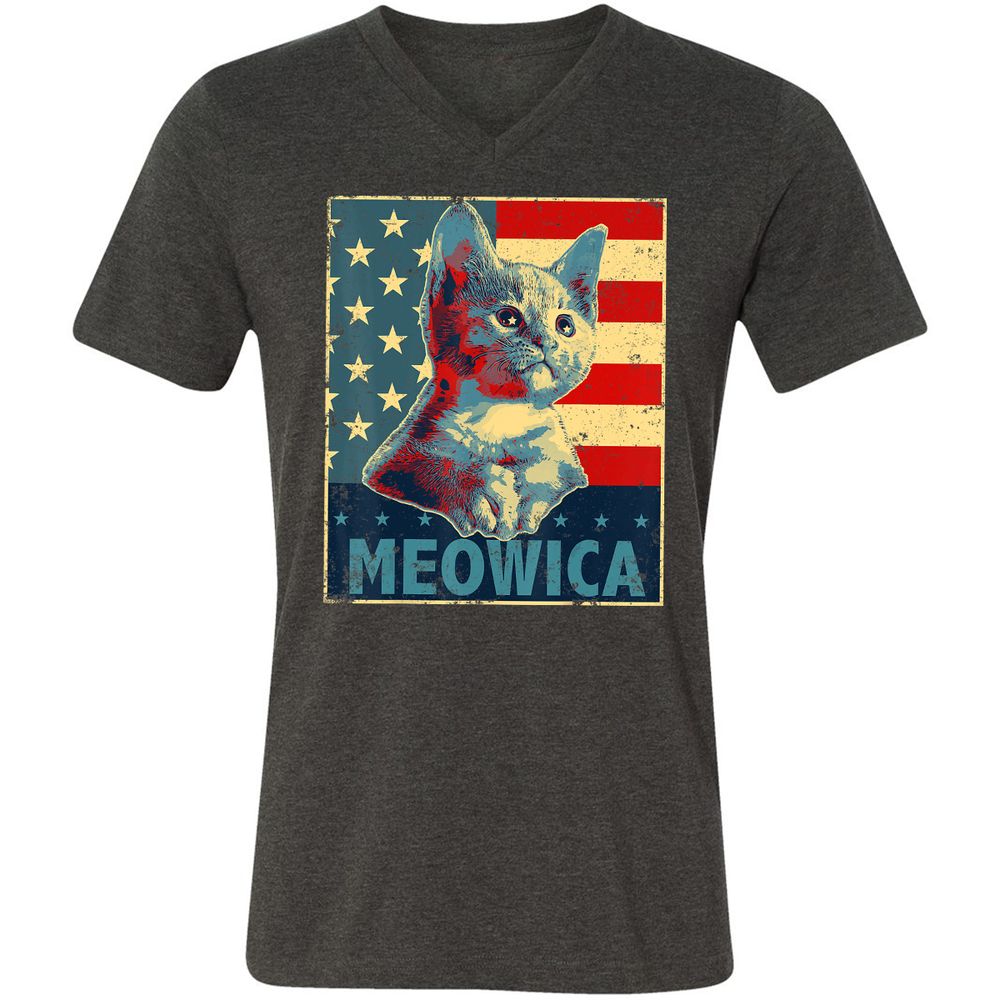 Unisex V-Neck T-Shirt - Z6EFX86C - Dark Grey Heather - 8