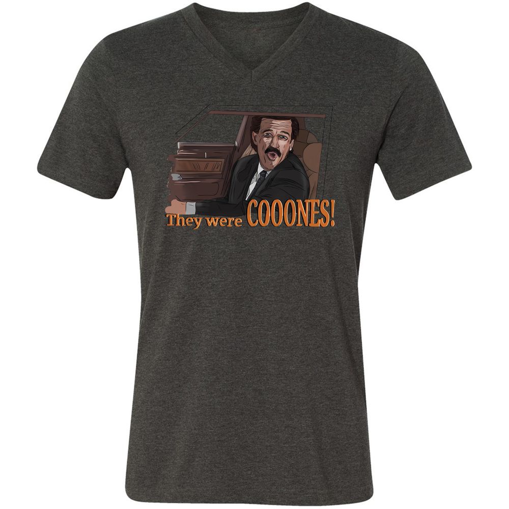 Unisex V-Neck T-Shirt - WS6JSYWS - Dark Grey Heather - 8