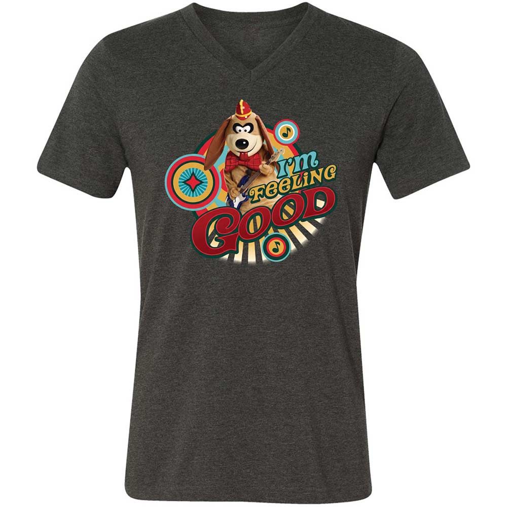 Unisex V-Neck T-Shirt - ZPXMV98X - Dark Grey Heather - 8
