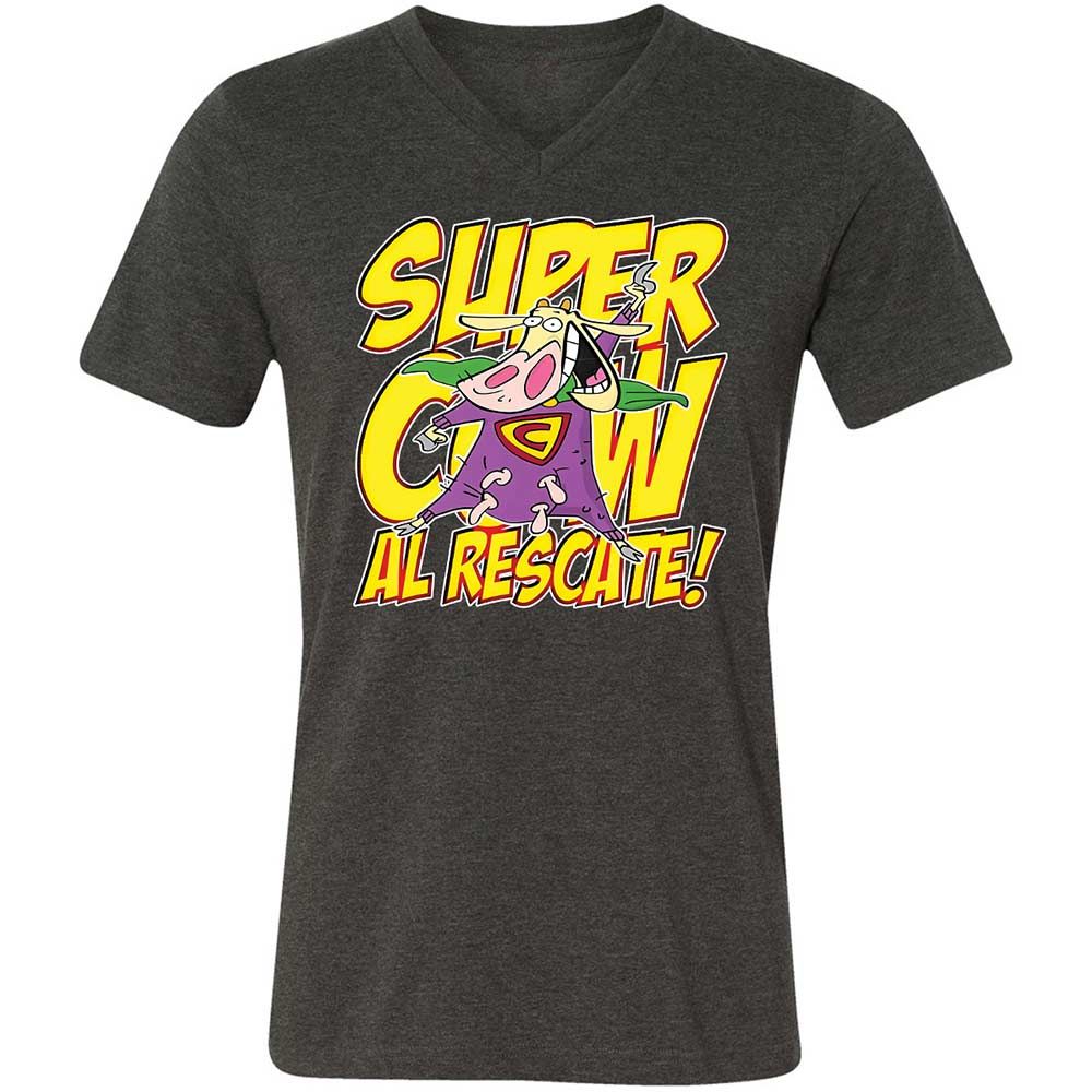 Unisex V-Neck T-Shirt - HLZNMXC3 - Dark Grey Heather - 8