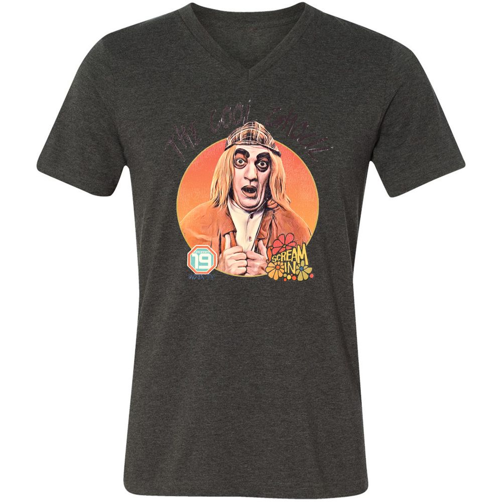 Unisex V-Neck T-Shirt - FEFJDZJ9 - Dark Grey Heather - 8