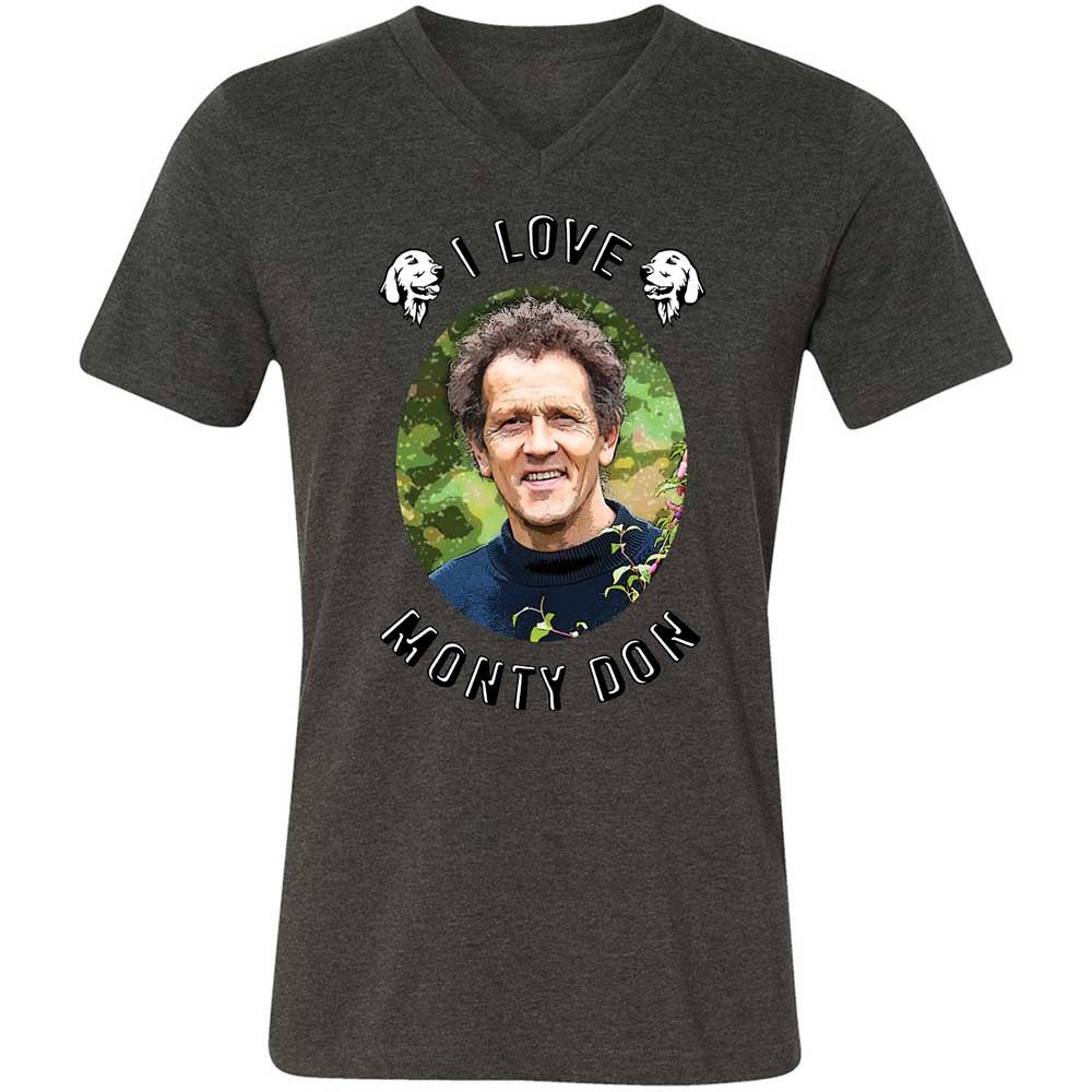 Unisex V-Neck T-Shirt - CYMSC1CV - Dark Grey Heather - 8