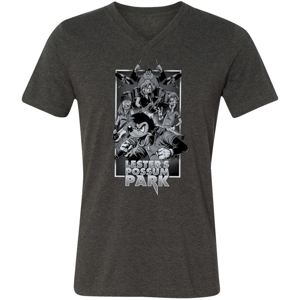Unisex V-Neck T-Shirt - 76ZX1DL2 - Dark Grey Heather - 8