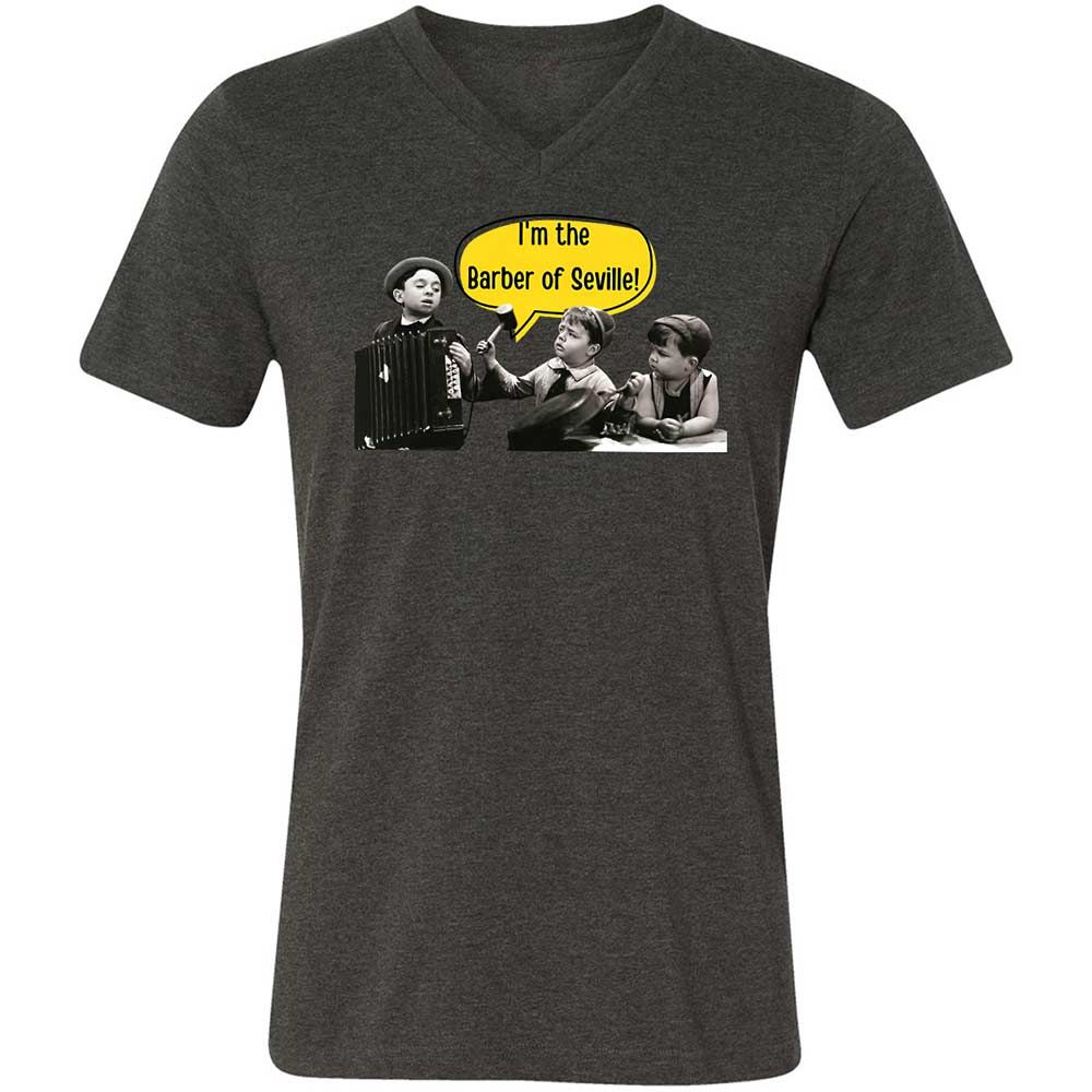 Unisex V-Neck T-Shirt - ANQYQH8G - Dark Grey Heather - 8