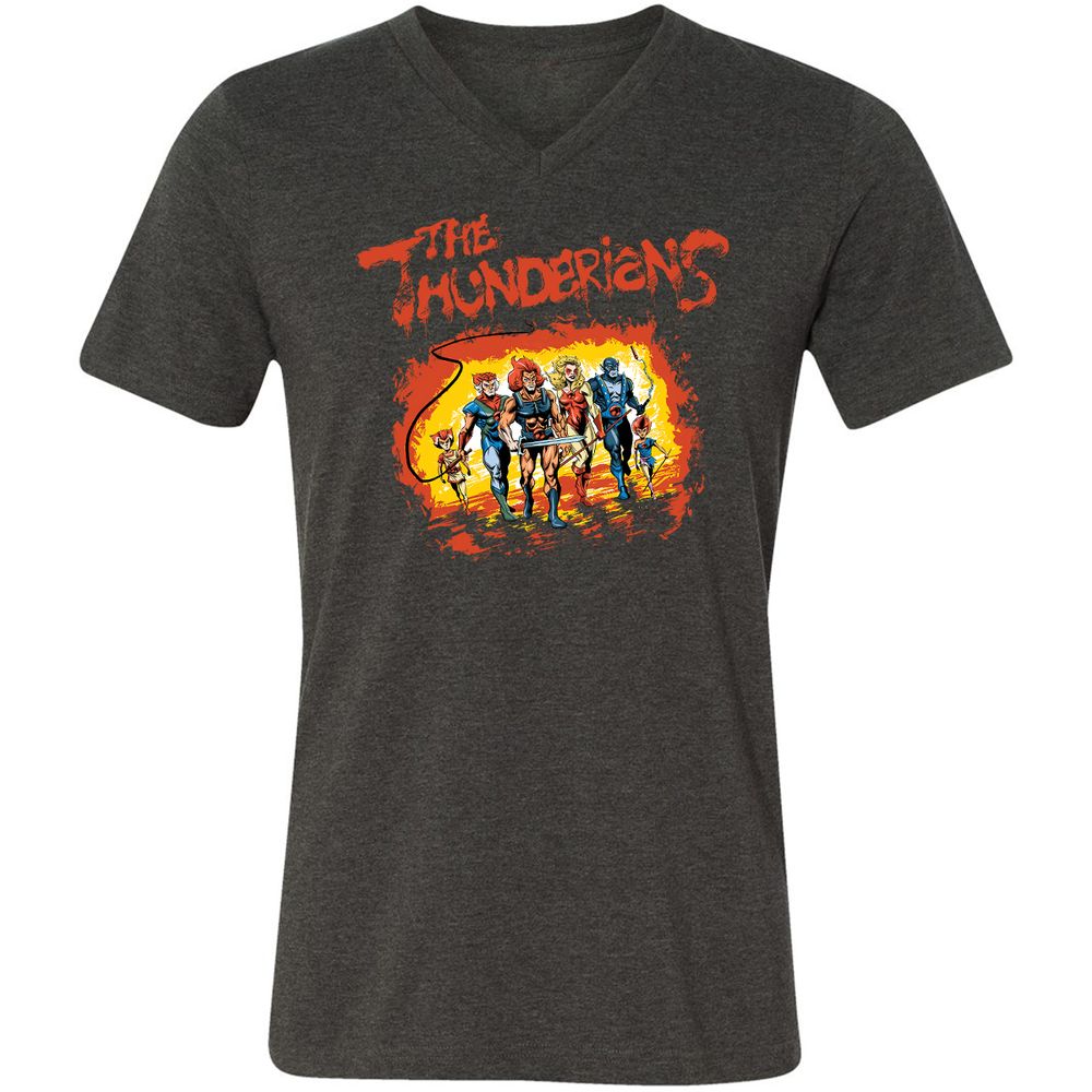Unisex V-Neck T-Shirt - U362G1W8 - Dark Grey Heather - 8
