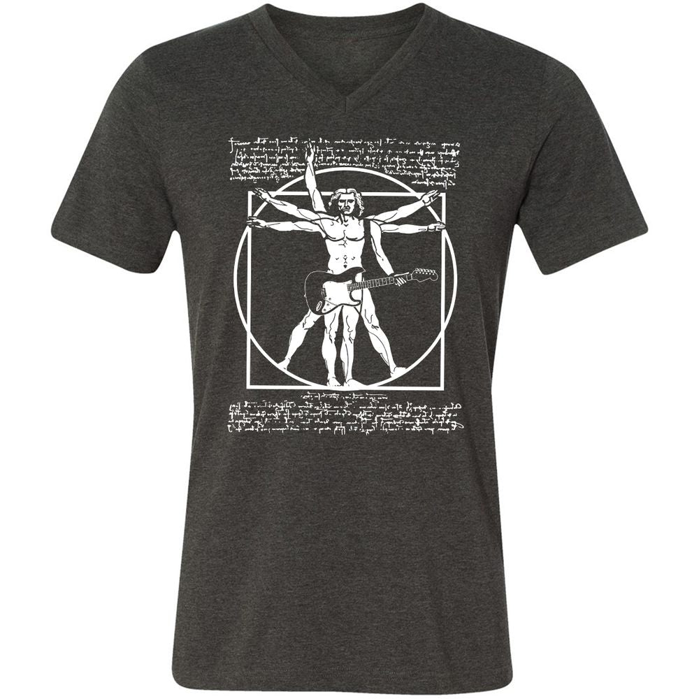 Unisex V-Neck T-Shirt - WF9HMBSC - Dark Grey Heather - 8