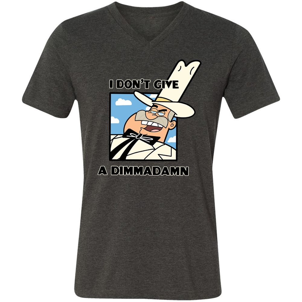 Unisex V-Neck T-Shirt - VTRFFSZ8 - Dark Grey Heather - 8