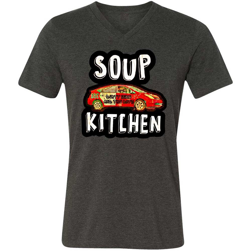 Unisex V-Neck T-Shirt - MDXM59V8 - Dark Grey Heather - 8