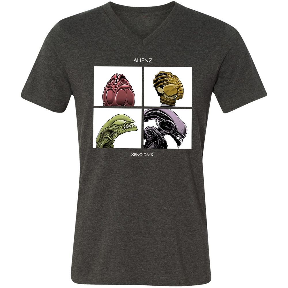 Unisex V-Neck T-Shirt - TVN763C4 - Dark Grey Heather - 8