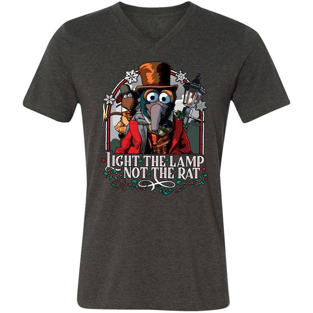 Unisex V-Neck T-Shirt - F2BNUMAW - Dark Grey Heather - 8