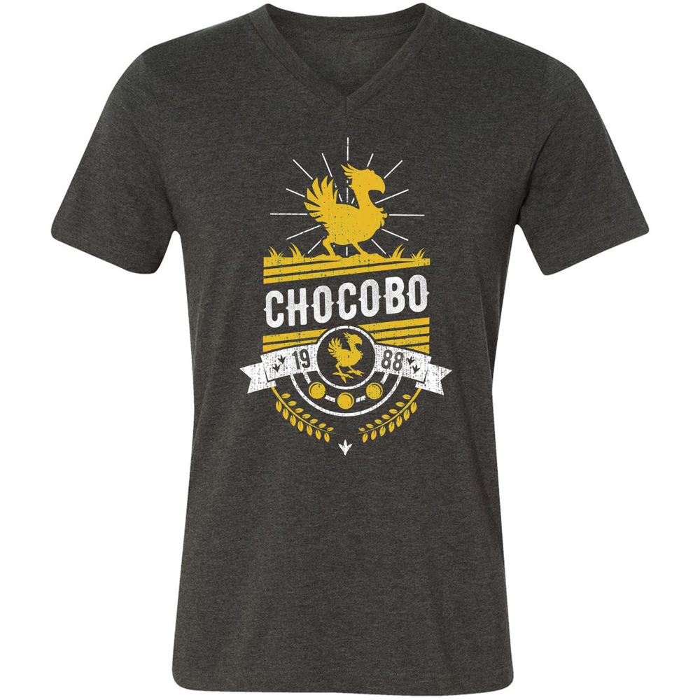 Unisex V-Neck T-Shirt - 16Q8U9QS - Dark Grey Heather - 8