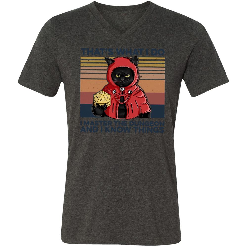 Unisex V-Neck T-Shirt - 36G9YL6T - Dark Grey Heather - 8