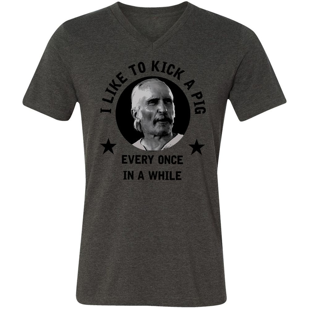 I like to kick a pig - Dark Grey Heather - 8