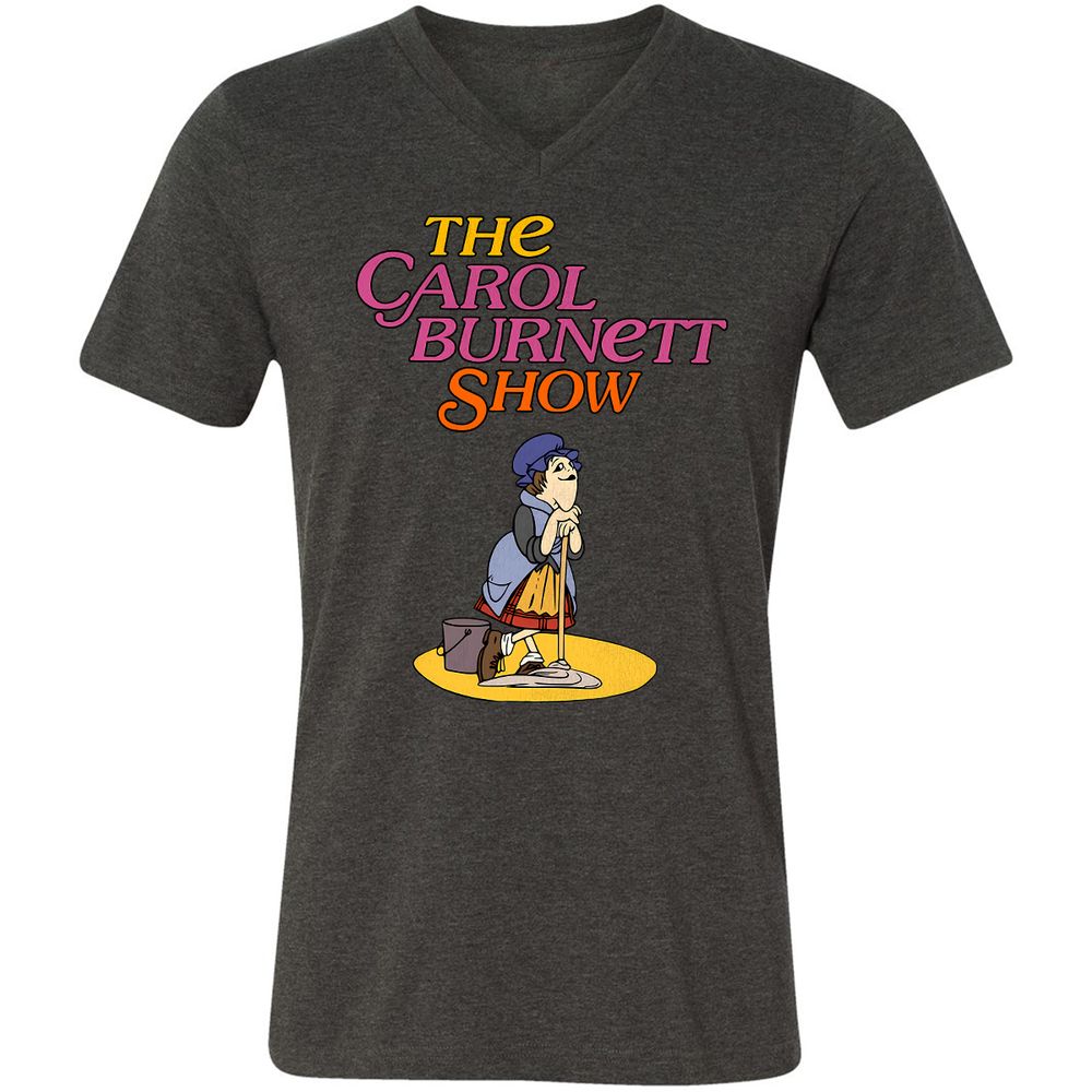 Unisex V-Neck T-Shirt - Z3V1L4M2 - Dark Grey Heather - 8
