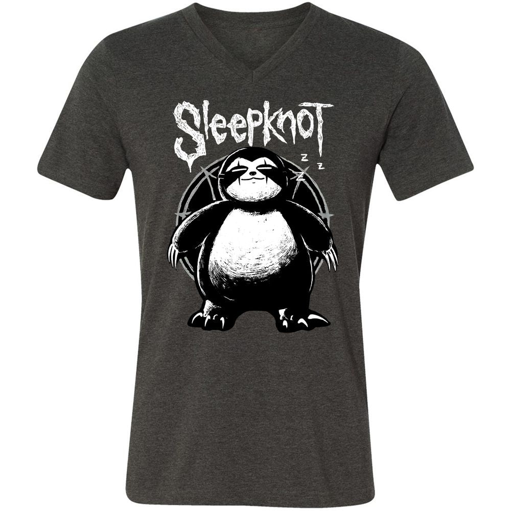 Unisex V-Neck T-Shirt - 6S35ZWNN - Dark Grey Heather - 8