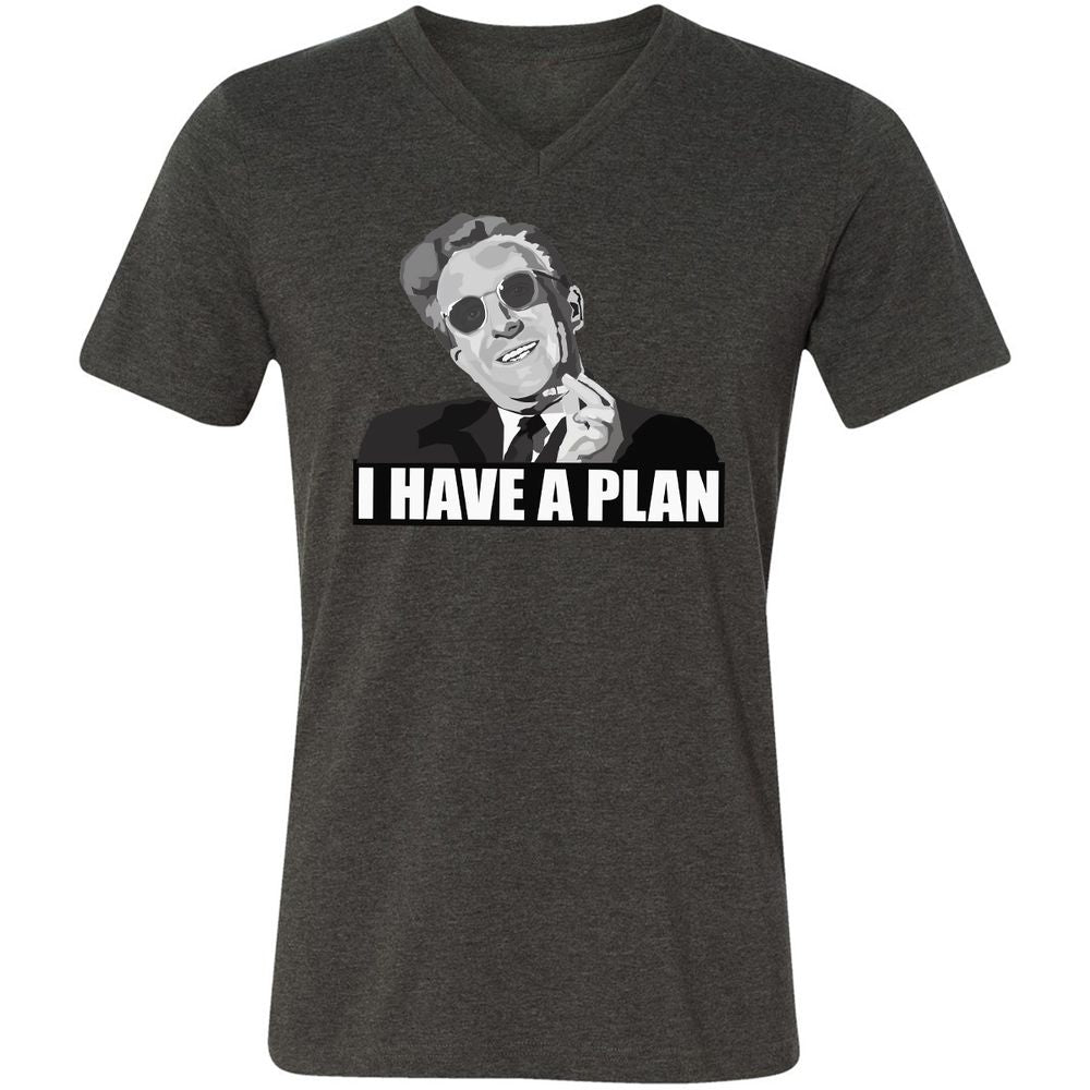 Unisex V-Neck T-Shirt - HH31H6C1 - Dark Grey Heather - 8