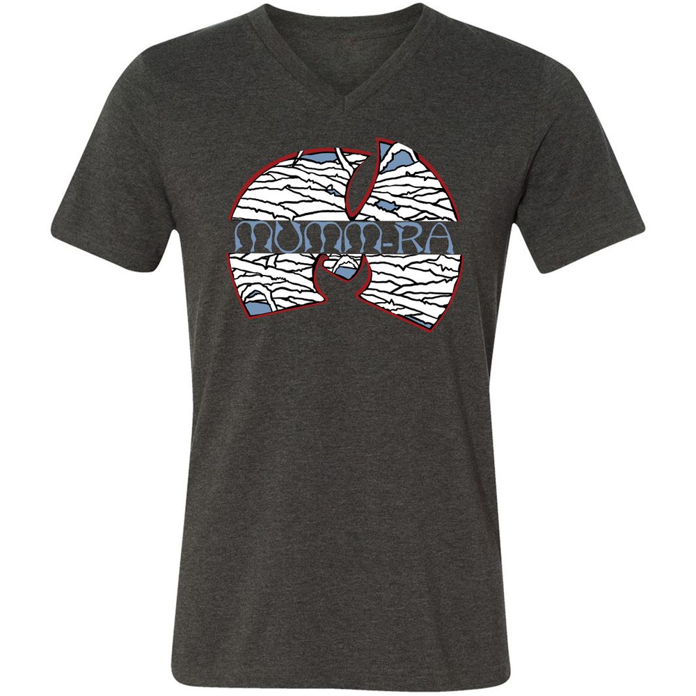 Unisex V-Neck T-Shirt - 3B8EM4JL - Dark Grey Heather - 8