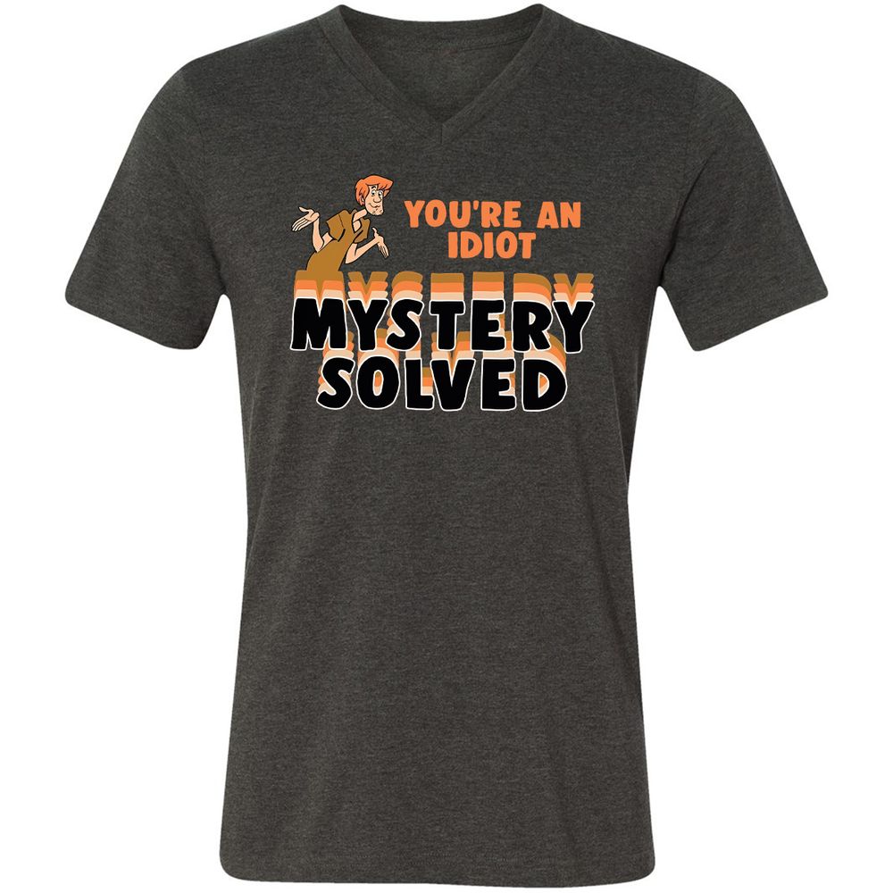 Unisex V-Neck T-Shirt - 73KPPJHN - Dark Grey Heather - 8