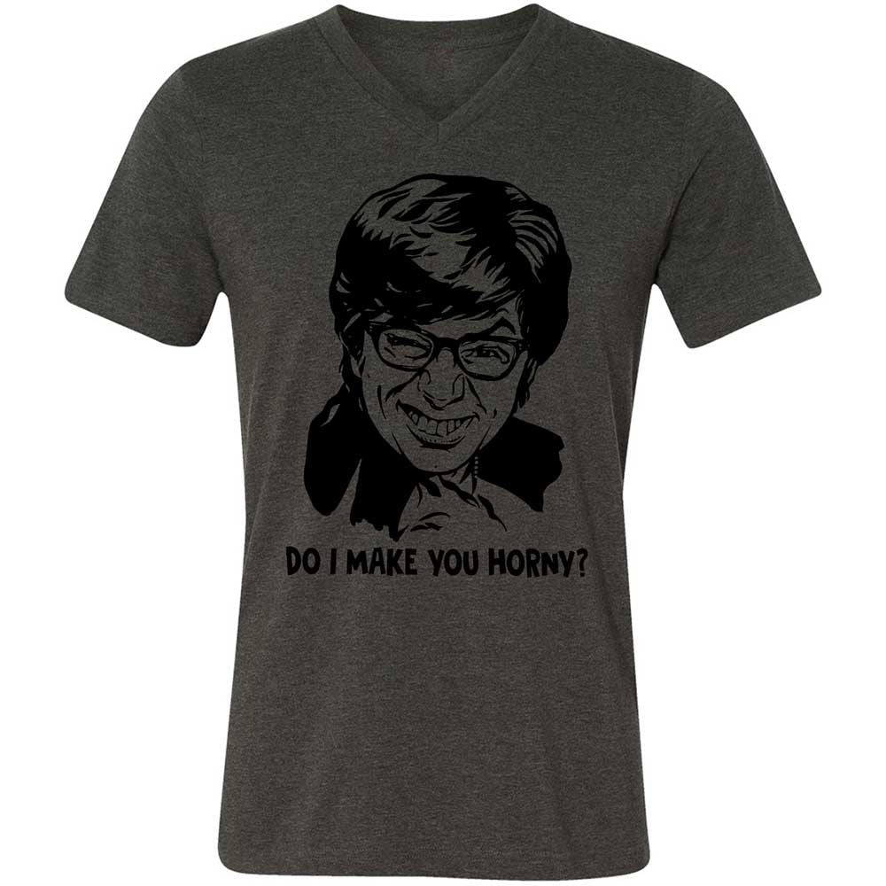 Unisex V-Neck T-Shirt - 88SDLUN3 - Dark Grey Heather - 8
