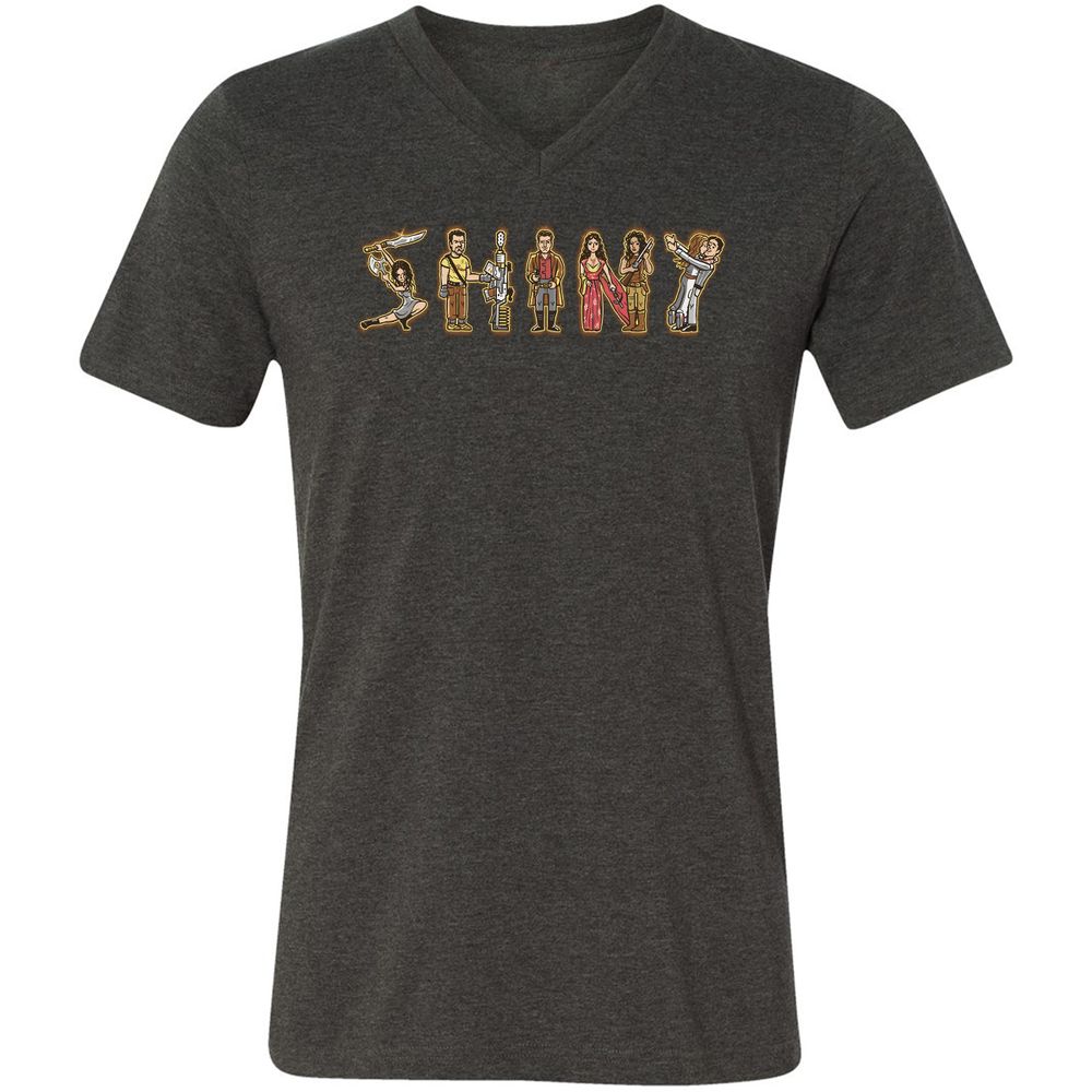 Unisex V-Neck T-Shirt - JM98U8KT - Dark Grey Heather - 8