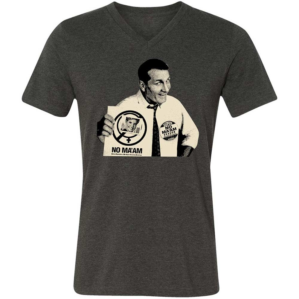 Unisex V-Neck T-Shirt - 8YFSE6ZV - Dark Grey Heather - 8