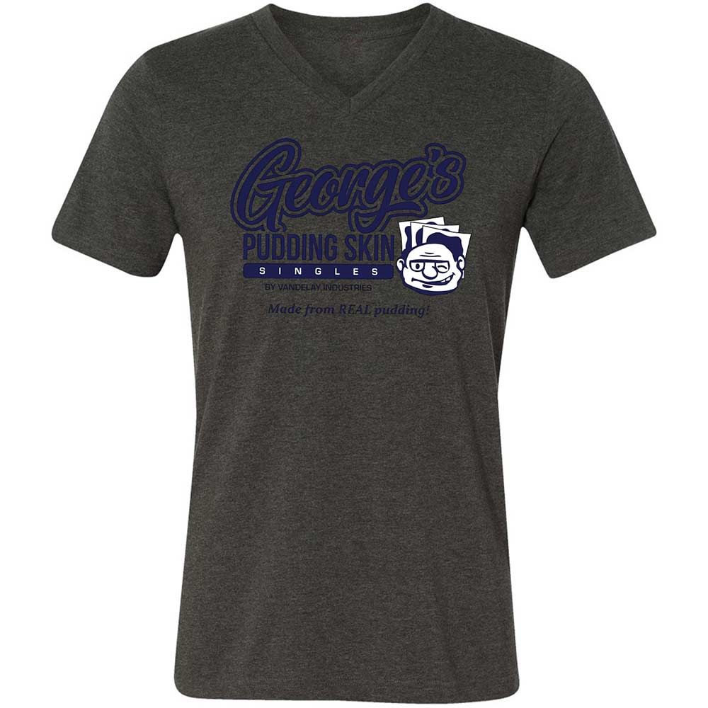 Unisex V-Neck T-Shirt - QMJLXYN4 - Dark Grey Heather - 8