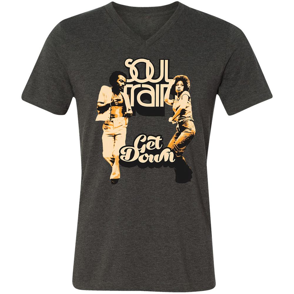 Unisex V-Neck T-Shirt - WBGZV889 - Dark Grey Heather - 8
