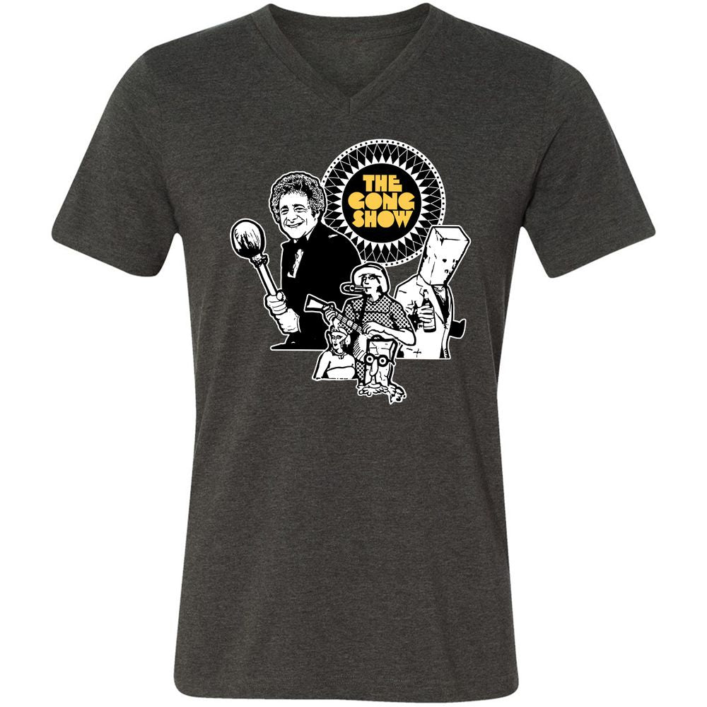 Unisex V-Neck T-Shirt - 5MAGVYSR - Dark Grey Heather - 8