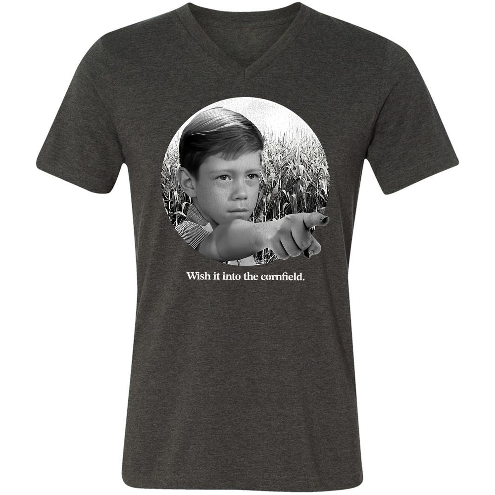Wish It Into The Cornfield - Dark Grey Heather - 8