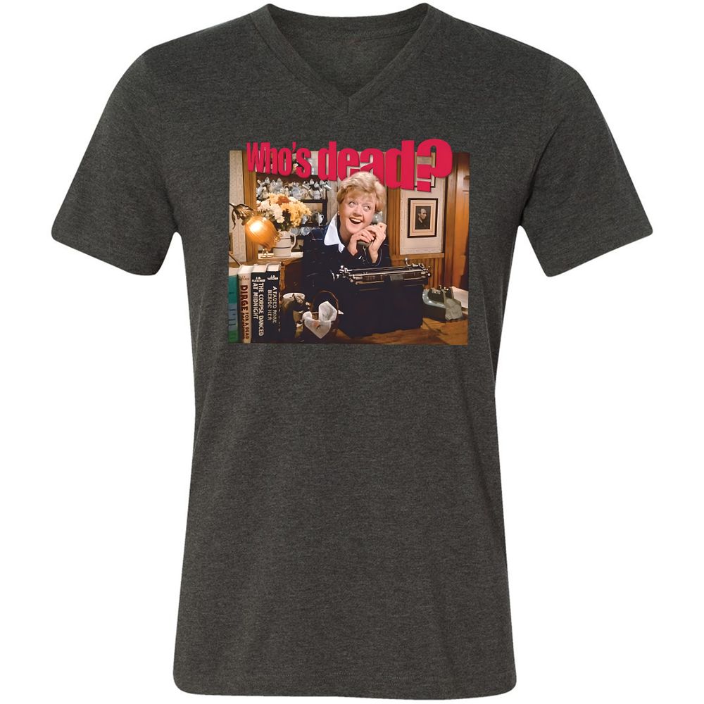 Unisex V-Neck T-Shirt - UB5ENW4S - Dark Grey Heather - 8