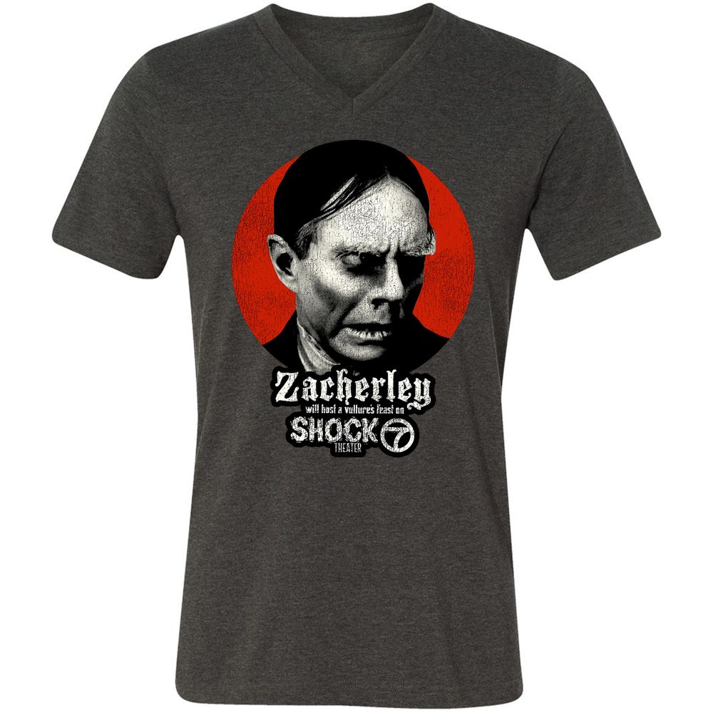 Unisex V-Neck T-Shirt - N7Q9G3VW - Dark Grey Heather - 8