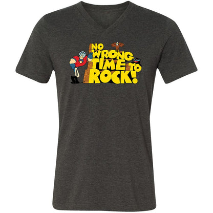 Unisex V-Neck T-Shirt - 6P3RLVDD - Dark Grey Heather - 8