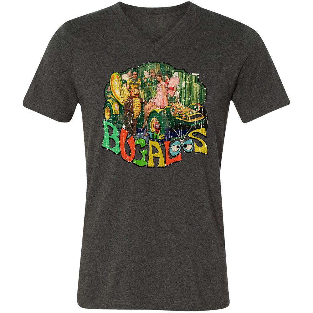 Unisex V-Neck T-Shirt - GQUVJJ9J - Dark Grey Heather - 8