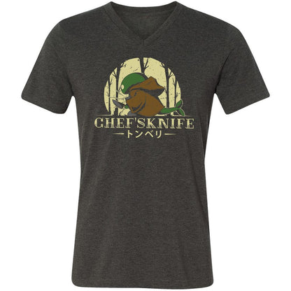 Unisex V-Neck T-Shirt - YK2MSPPX - Dark Grey Heather - 8