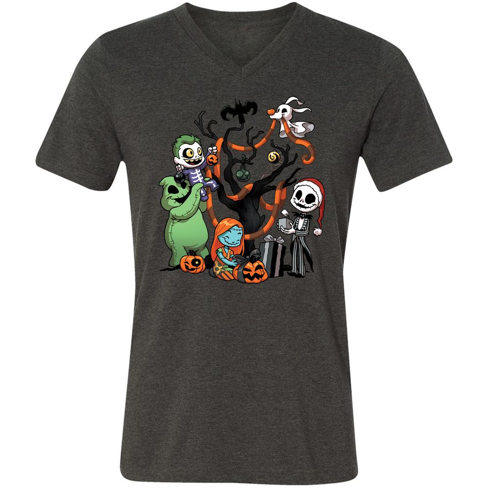 Unisex V-Neck T-Shirt - N5VNT14P - Dark Grey Heather - 8