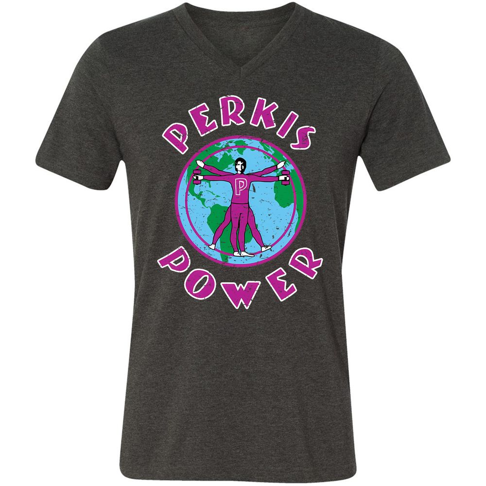 Unisex V-Neck T-Shirt - SQN7T4CR - Dark Grey Heather - 8