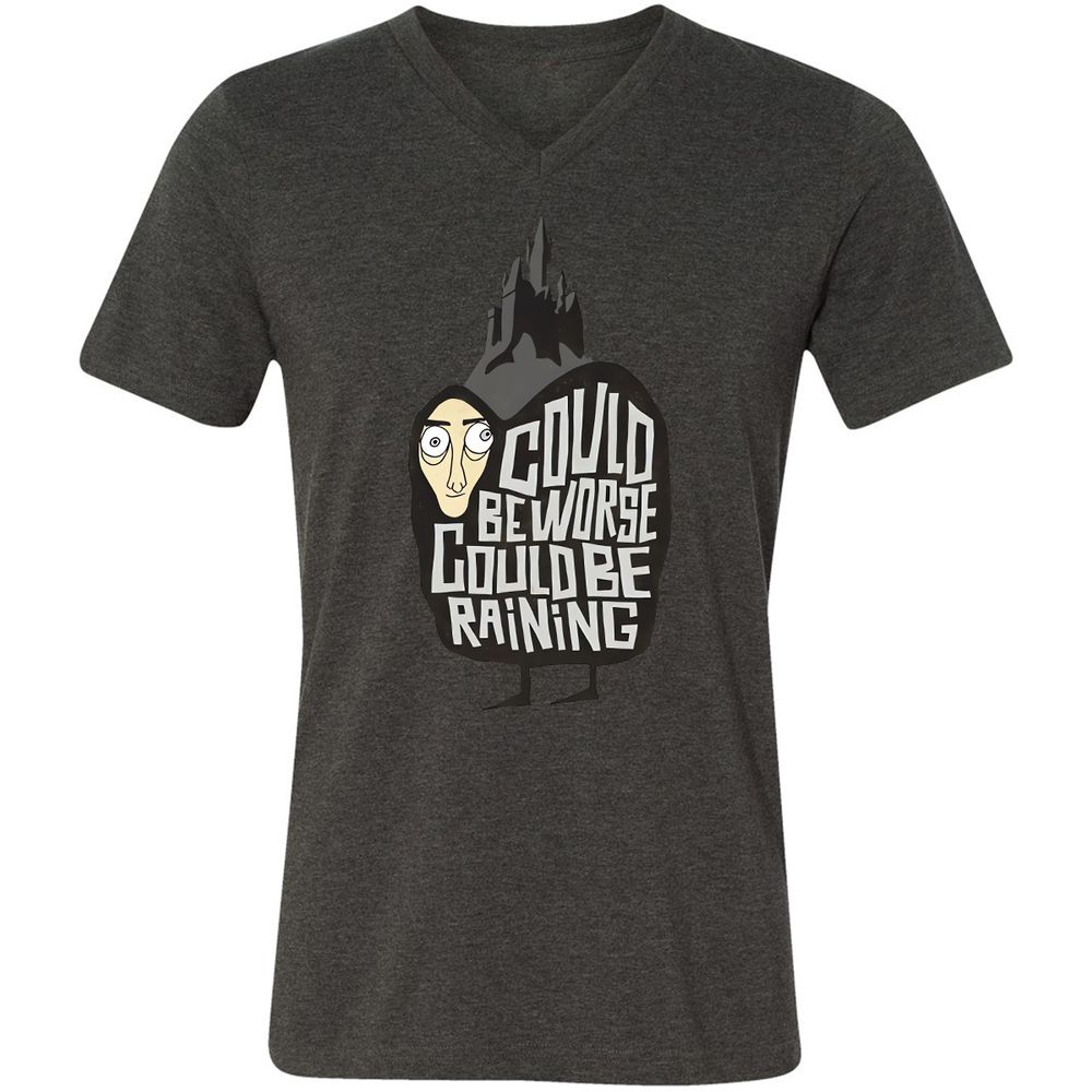 Unisex V-Neck T-Shirt - RCLJ9FN7 - Dark Grey Heather - 8