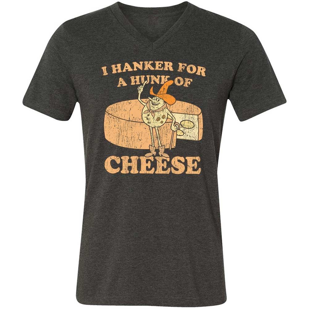 Hanker For A Hunk Of Cheese - Dark Grey Heather - 8