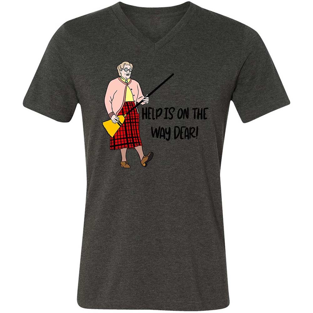 Help is on the way dear - Dark Grey Heather - 8
