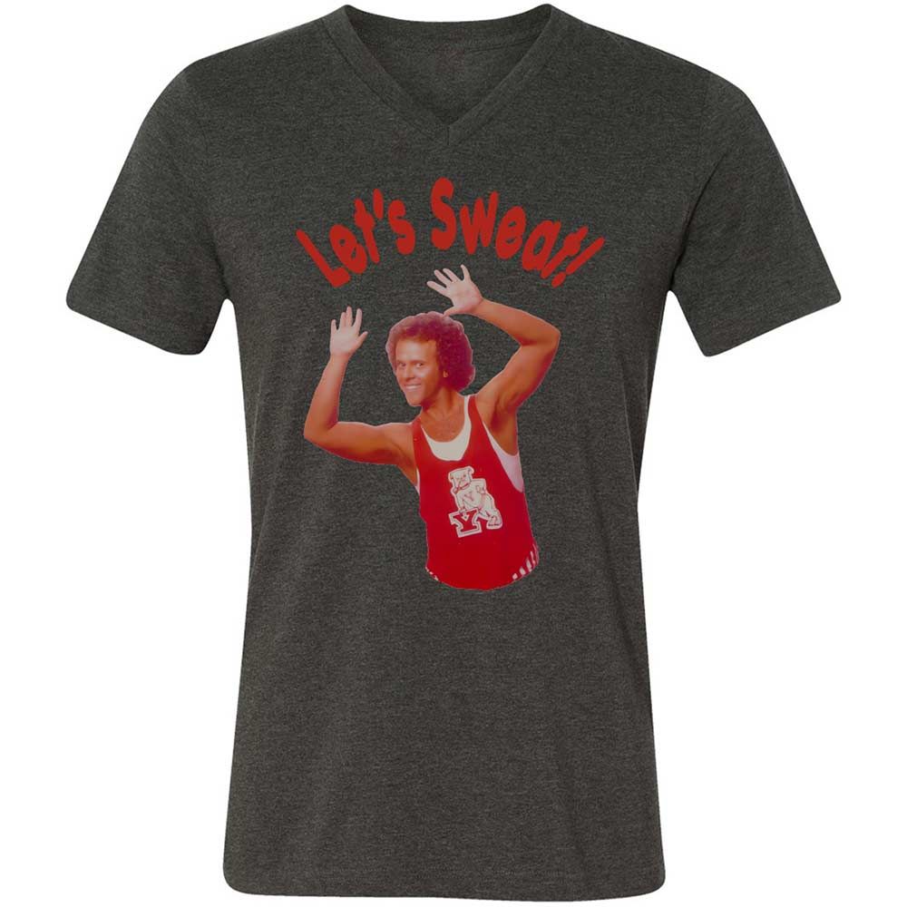 Unisex V-Neck T-Shirt - J5V38DGZ - Dark Grey Heather - 8